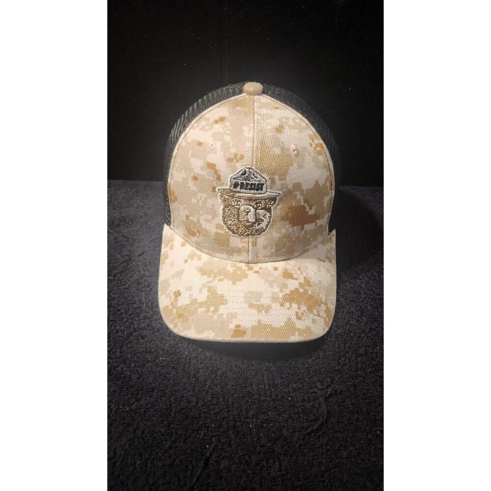 Smokey the Bear #Resist Prevent Forest Fires Camo Trucker Snap Back Hat